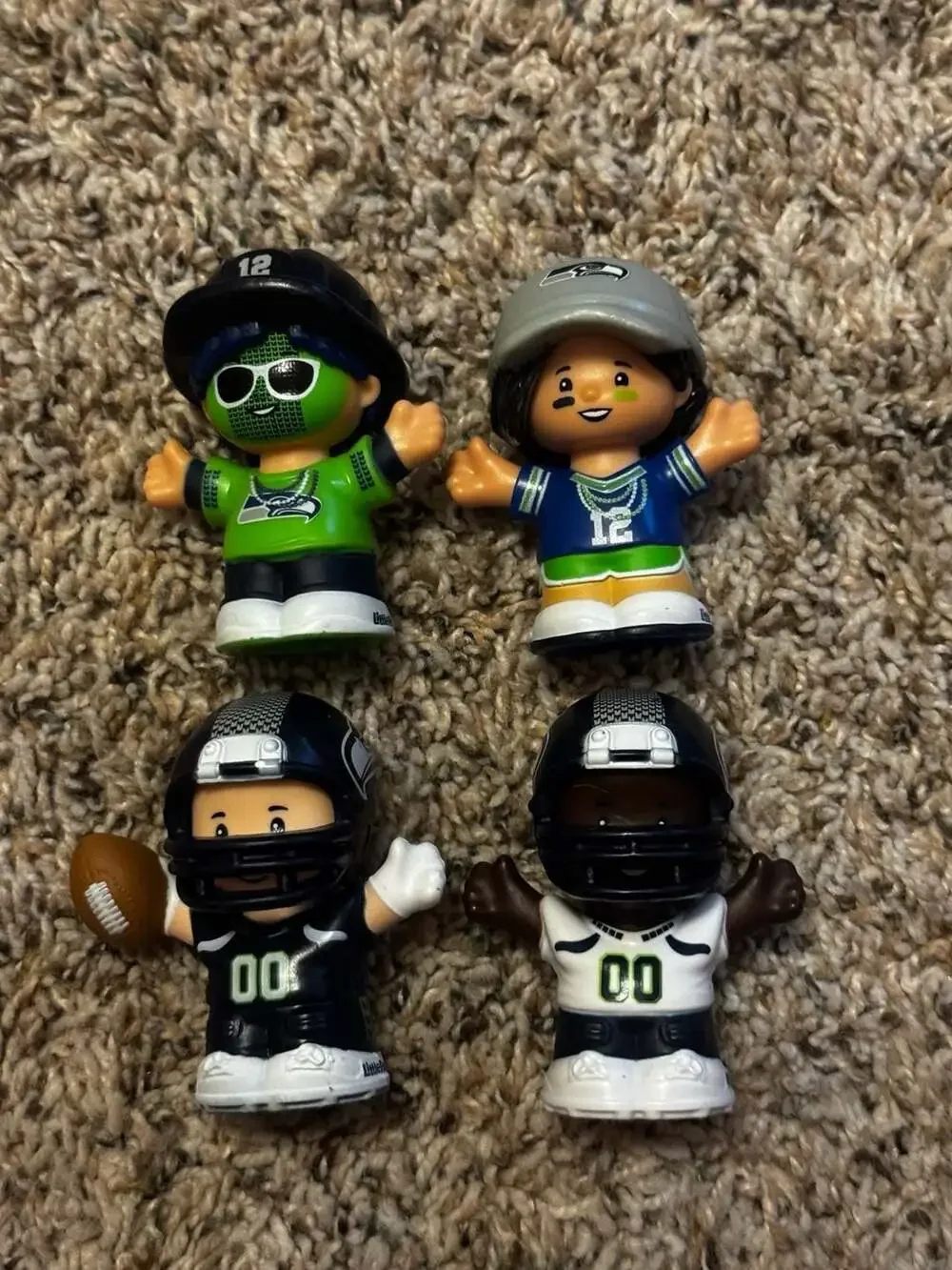 Fisher-Price Little People Seattle Seahawks Four-Piece NFL Collector Set